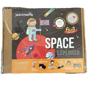 Space Explorer CRAFT KIT - Jack in The Box 6-in-1, New Sealed Game DIY